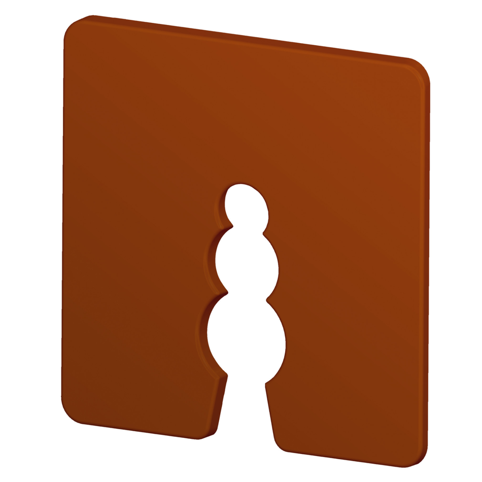 Distanzklötze aus Kunststoff (Braun – 2mm / 50 Stück) 