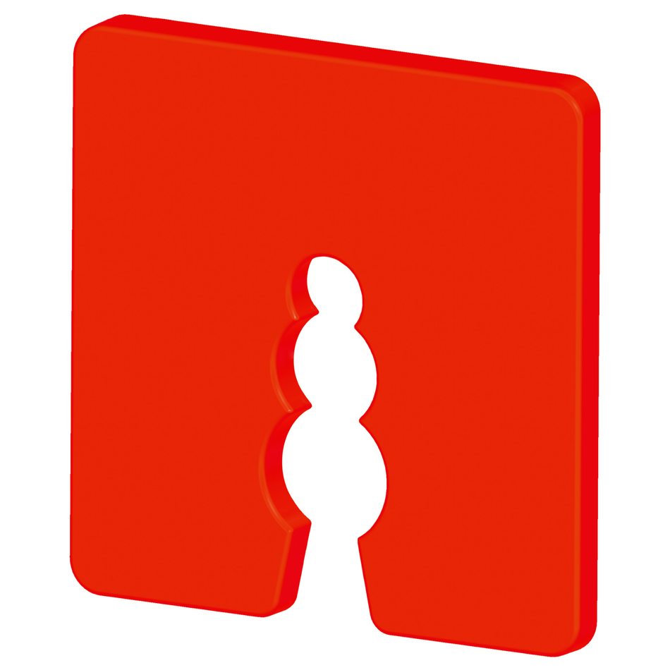 Distanzklötze aus Kunststoff (Rot – 3mm / 50 Stück)