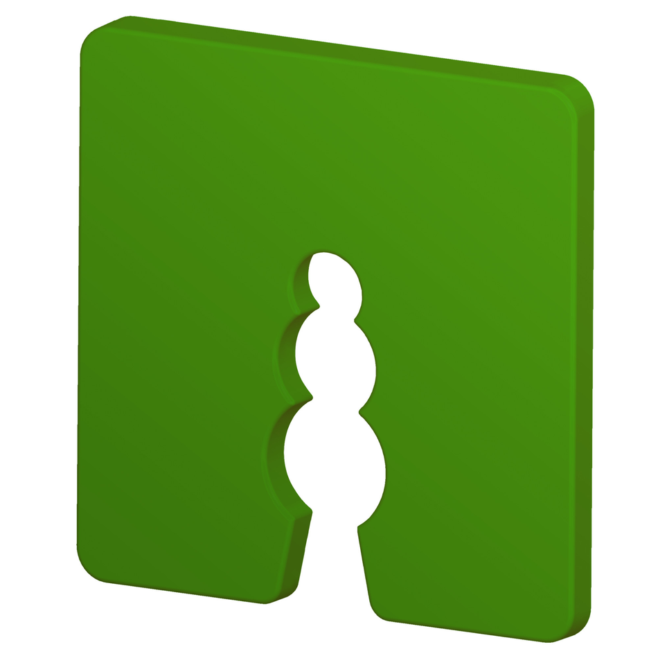 Distanzklötze aus Kunststoff (Grün – 4mm / 50 Stück)