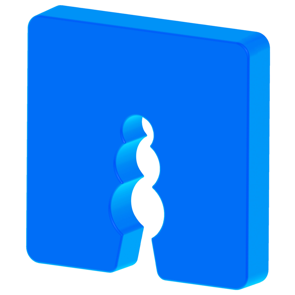 Distanzklötze aus Kunststoff (Blau – 8mm / 50 Stück)