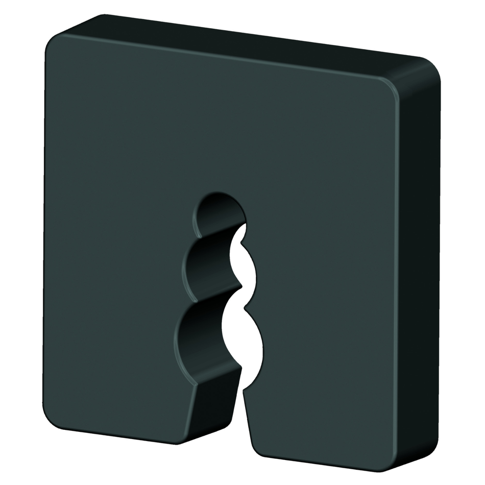 Distanzklötze aus Kunststoff (Schwarz – 10mm / 50 Stück)