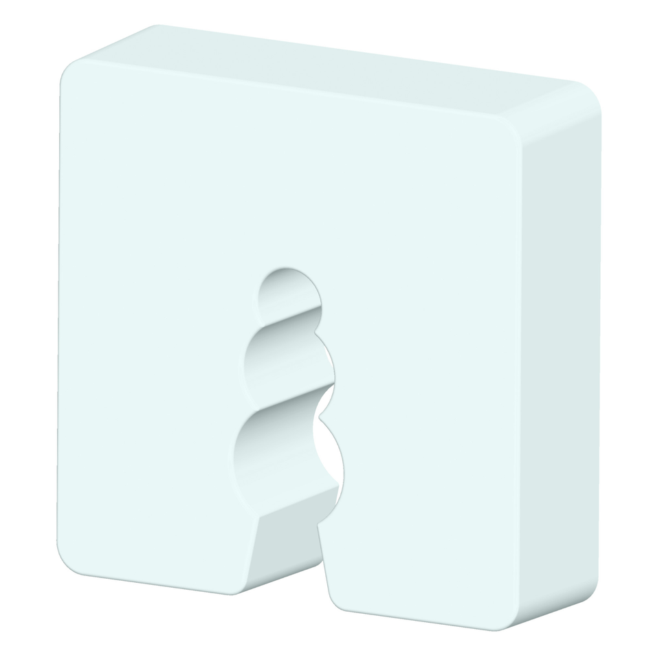 Distanzklötze aus Kunststoff (Weiß – 15mm / 50 Stück)