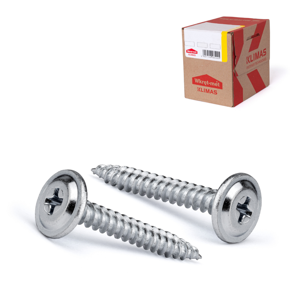 Selbstbohrende Bohrschrauben 4,2x13 mm / 1000 Stk. - Vollgewinde und Unterlegscheibenkopf