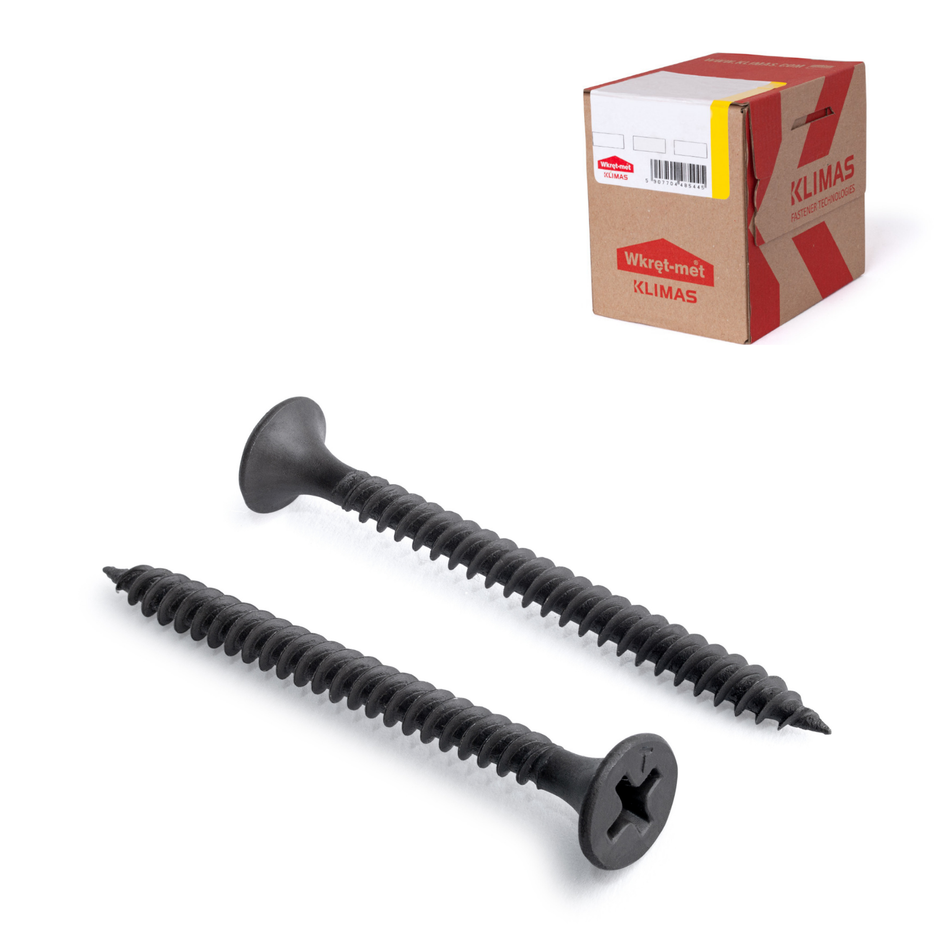 Schnellbauschrauben 3,5 x 25 mm / 1000 Stk. Feingewinde - mit Senkkopf und PH2-Antrieb - Trockenbauschrauben – Gipskartonschrauben