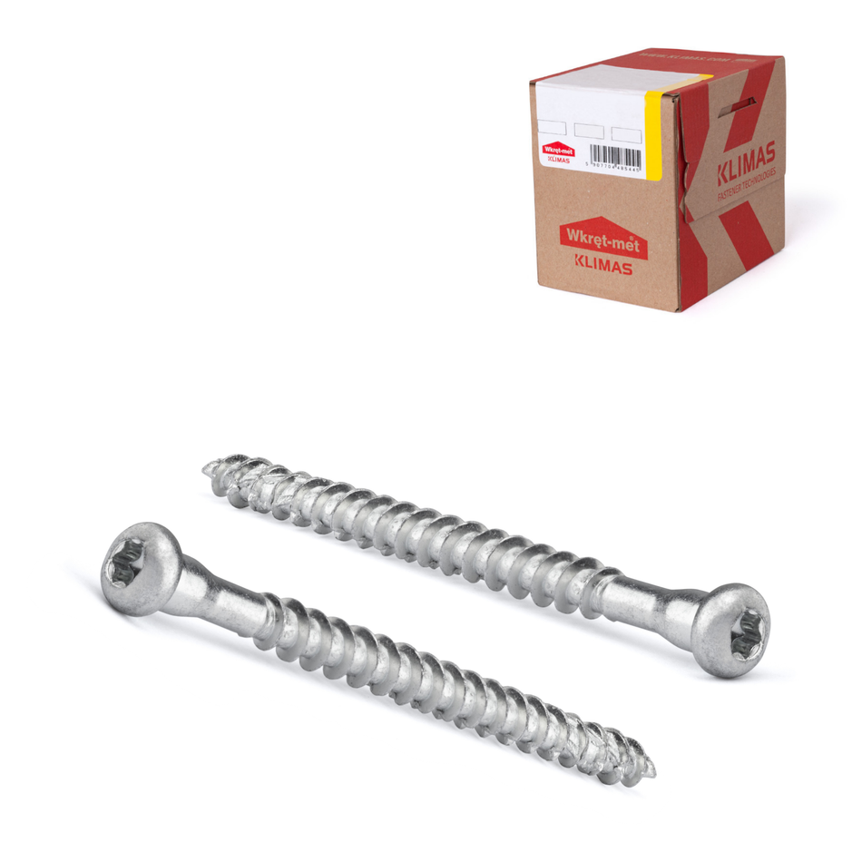 KLIMAS Winkelbeschlagschrauben 5x30 mm / 250 Stk. – Holzverbinderschrauben