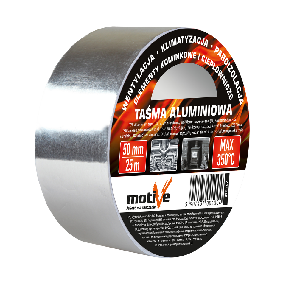 Aluminium Klebeband – temperaturbeständig bis 350°C - 25m