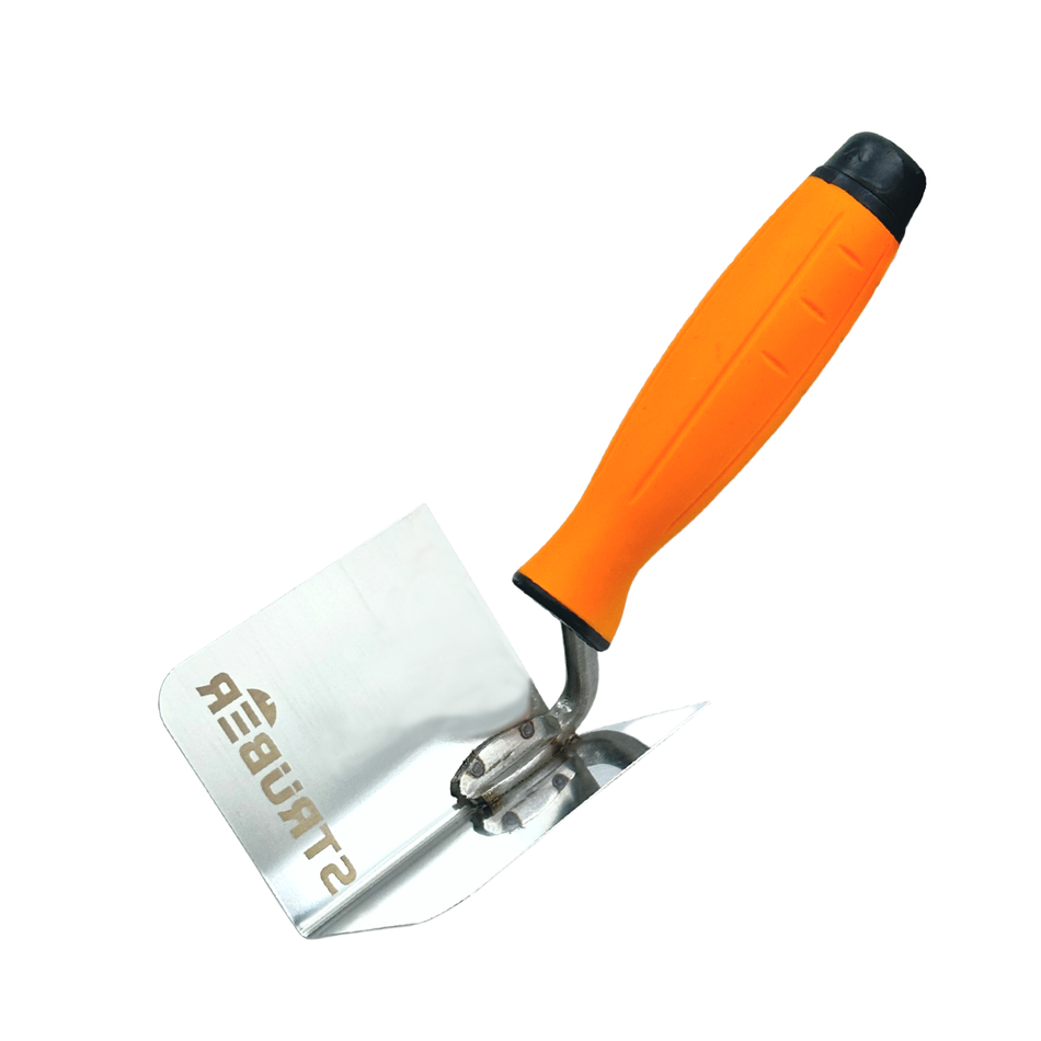 STRÜBER Inneneckenkelle 80 x 60 mm - Eckenkelle mit Edelstahlblatt und 2K Softgriff