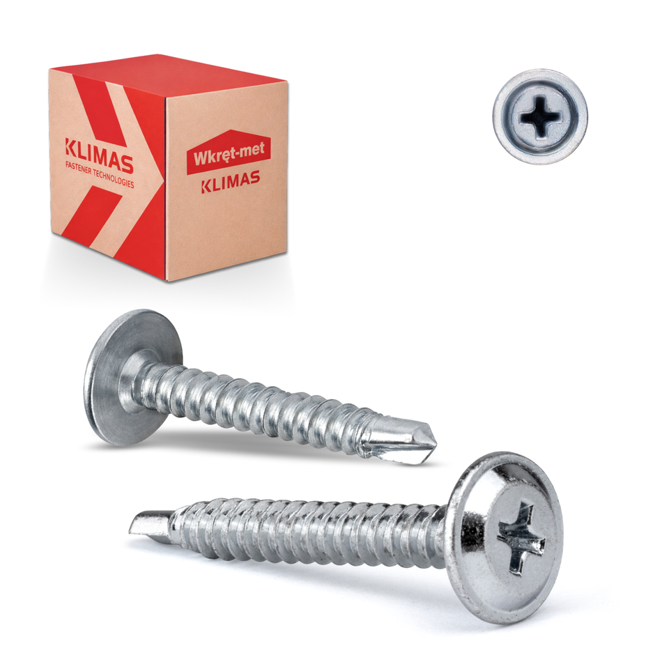 Selbstschneidende Blechschrauben 4,2x13 mm / 1000 Stk. - Vollgewinde und Unterlegscheibenkopf