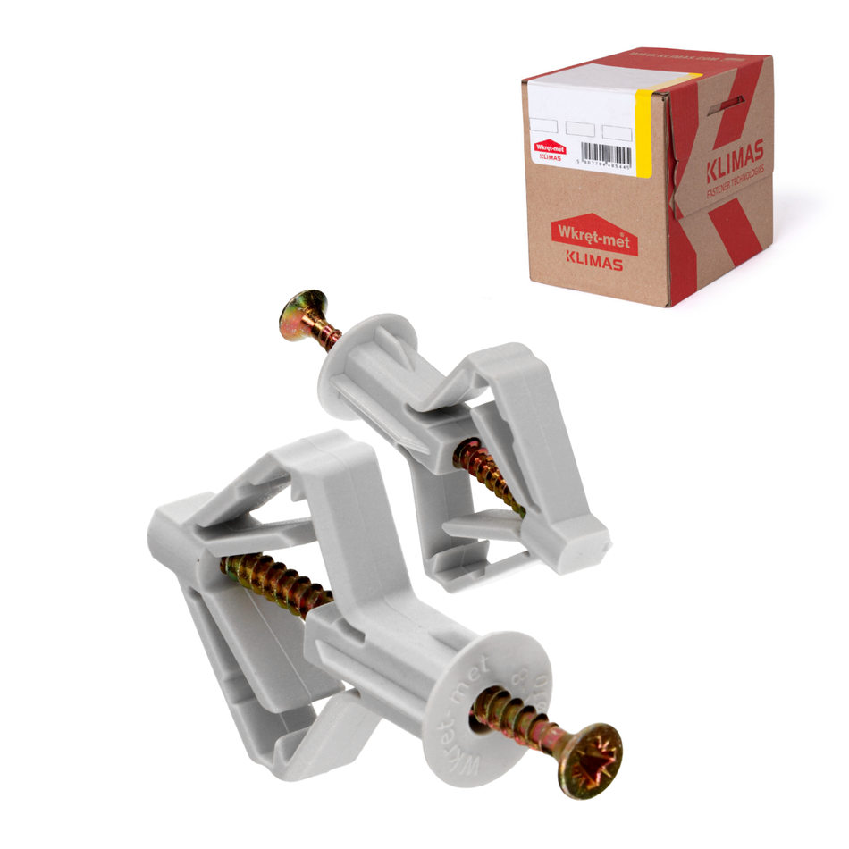 Gipskartondübel 10x60 mm / 50 Stk. - Nylondübel mit Schraube