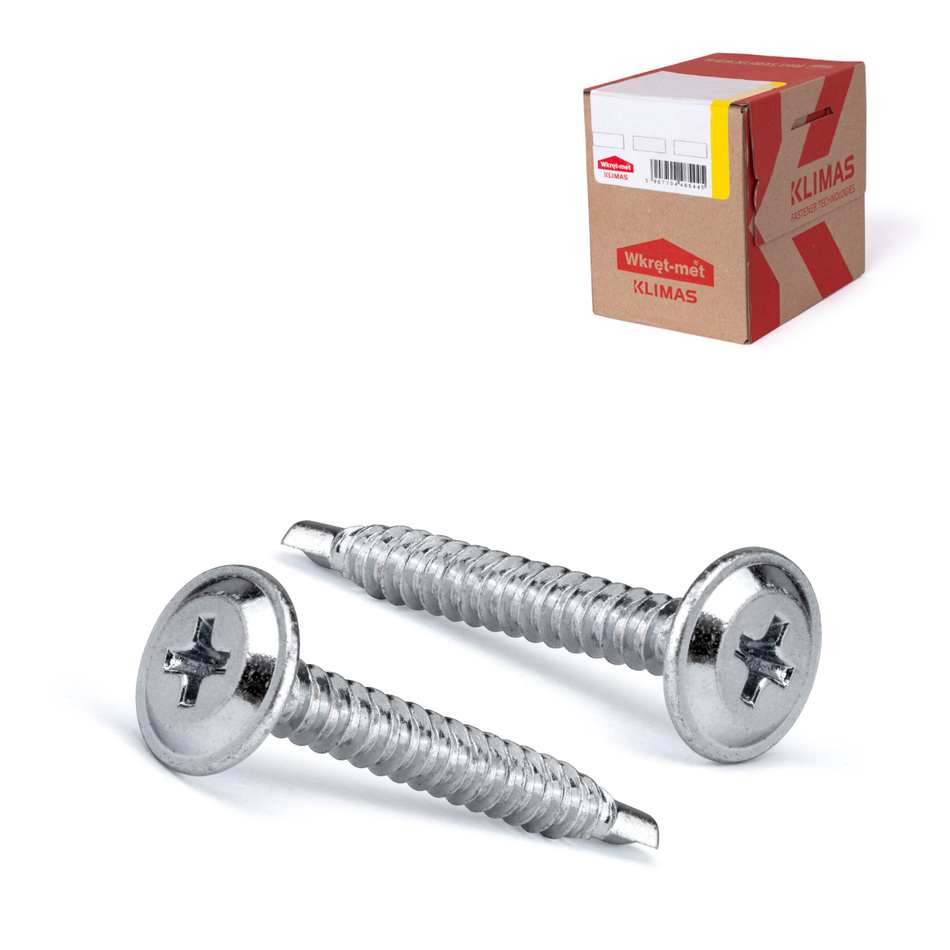 Selbstschneidende Blechschrauben 4,2x16 mm / 1000 Stk. - Vollgewinde und Unterlegscheibenkopf