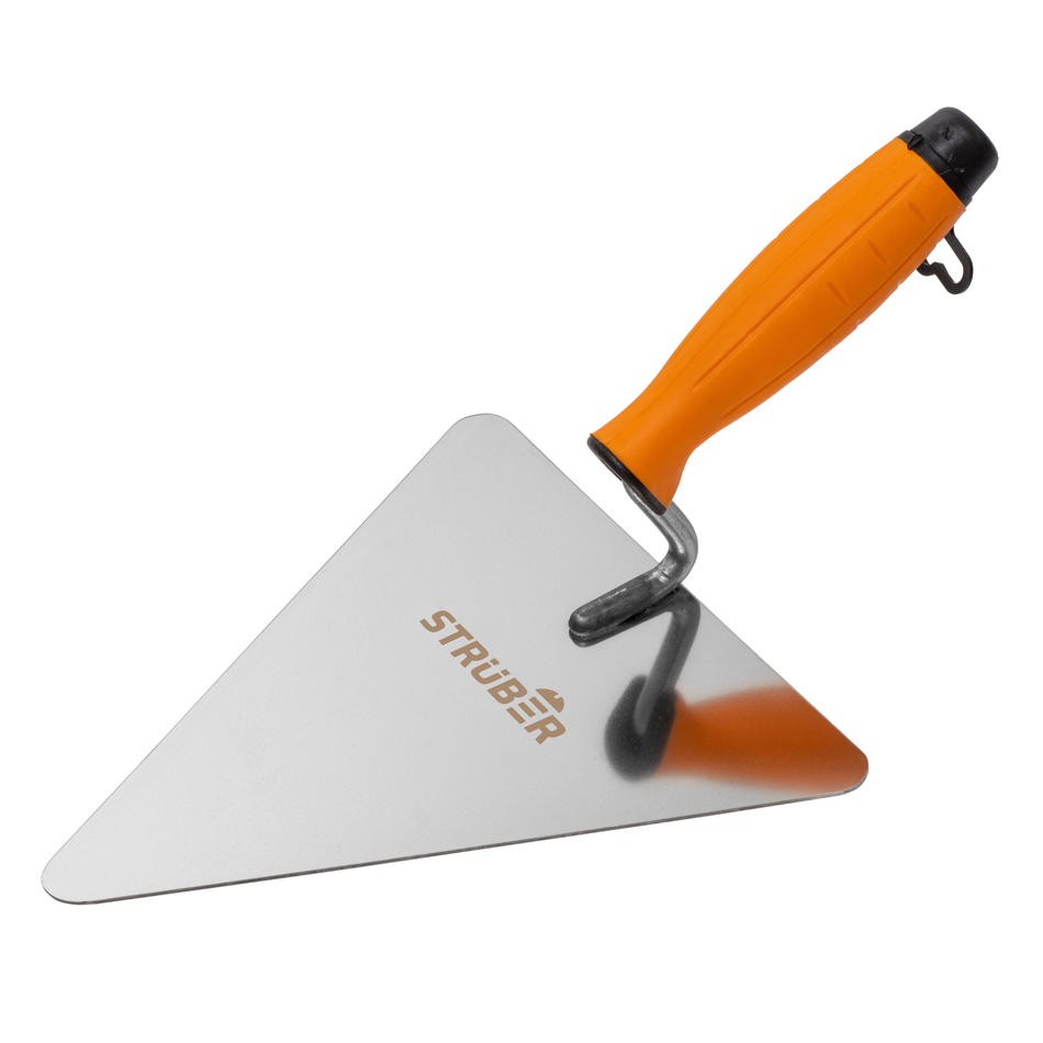 STRÜBER Berliner Maurerkelle 180 mm mit Edelstahlblatt und 2K Softgriff