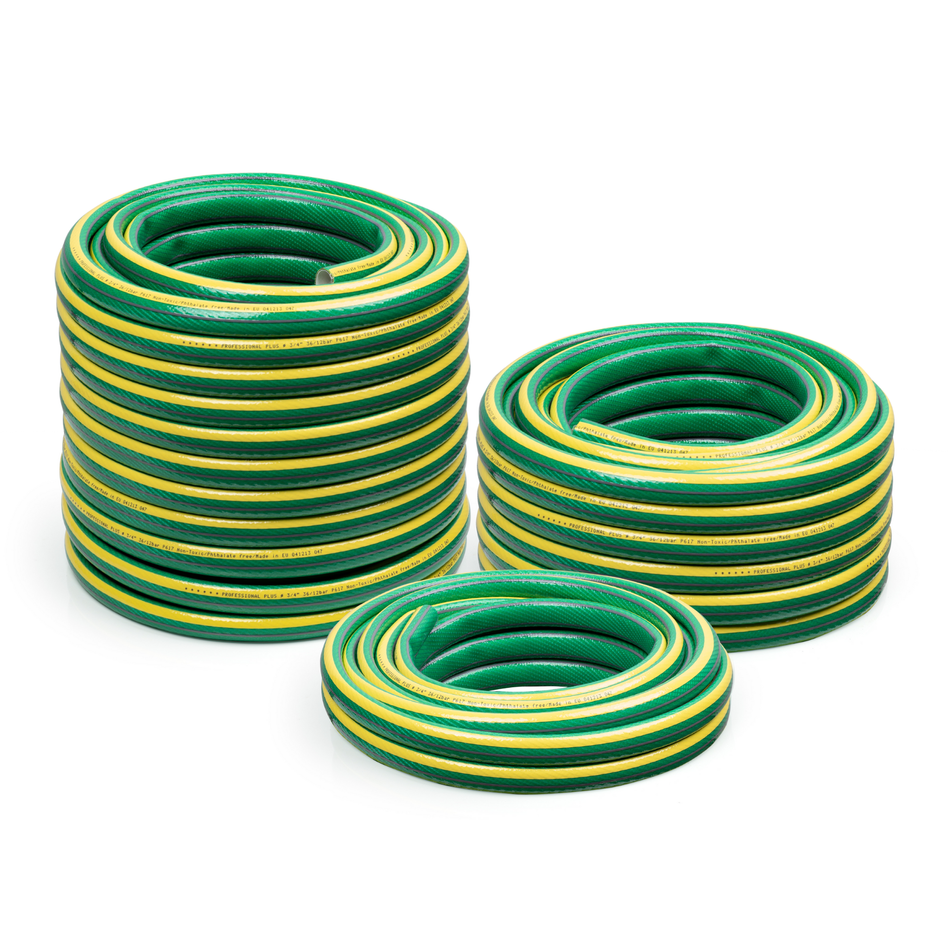 STRÜBER Gartenschlauch 3/4'', 15 m - 6 lagiger Wasserschlauch PROFI - Anti Twist Bewässerungsschlauch mit Kreuzgewebe