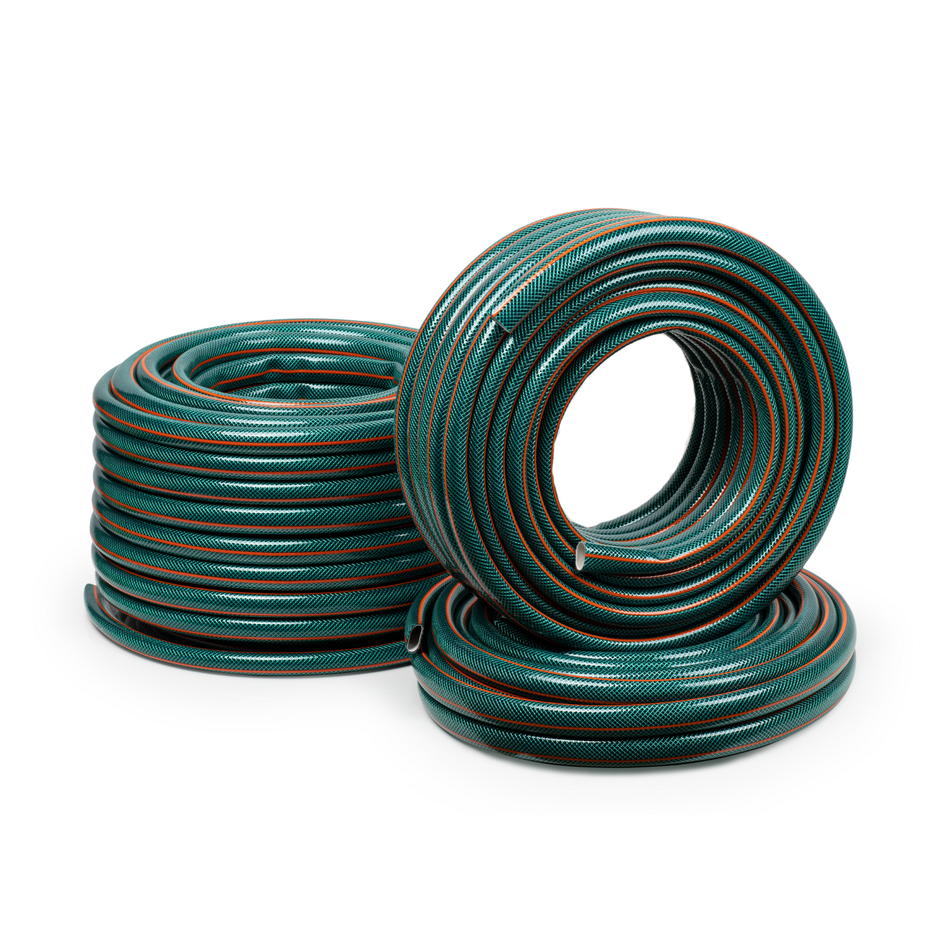 STRÜBER Gartenschlauch 3/4'', 20 m - 4 lagiger Wasserschlauch GreenBos - flexibler Bewässerungsschlauch mit Kreuzgewebe