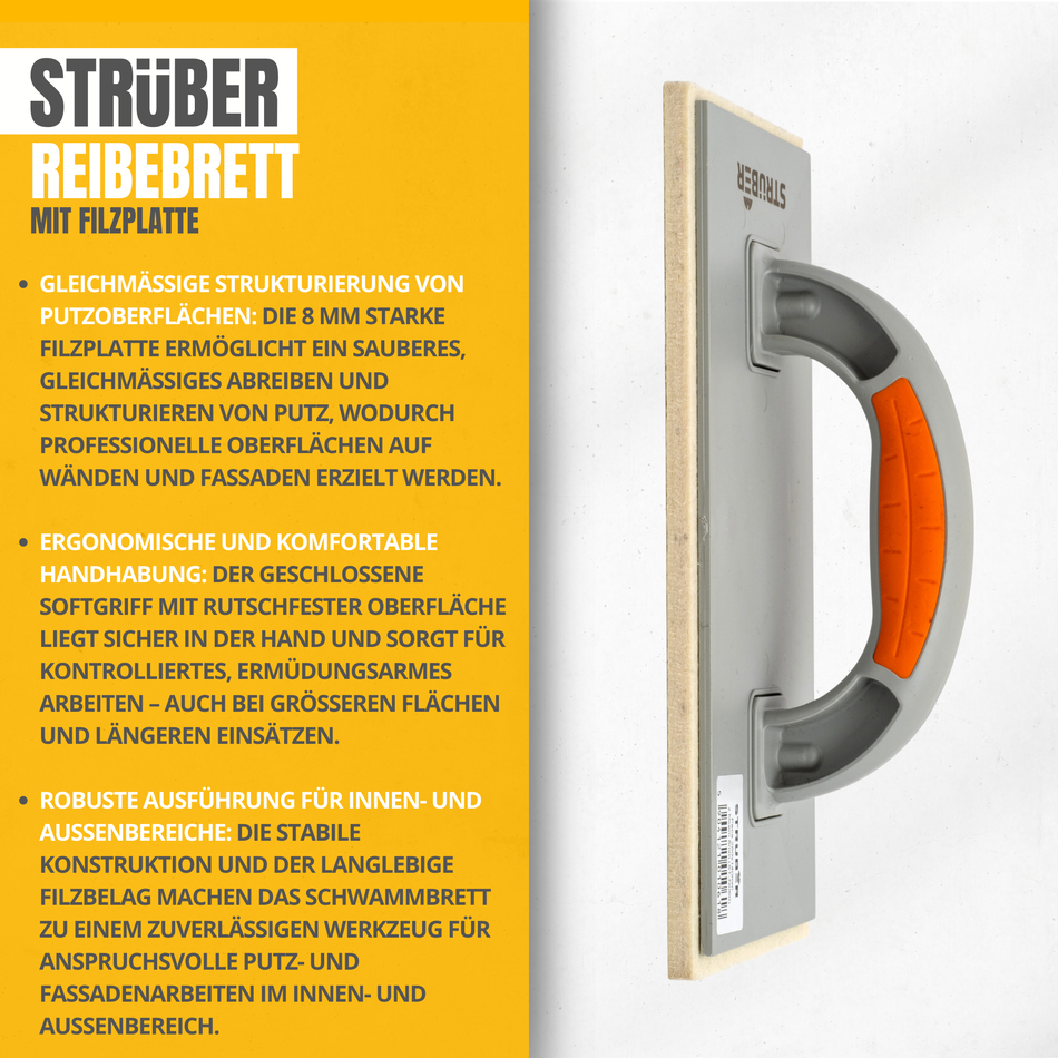 Reibebrett mit Filzplatte