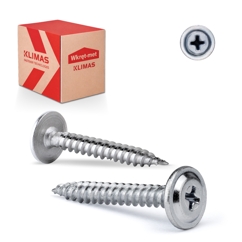 Selbstbohrende Bohrschrauben 4,2x13 mm / 1000 Stk. - Vollgewinde und Unterlegscheibenkopf