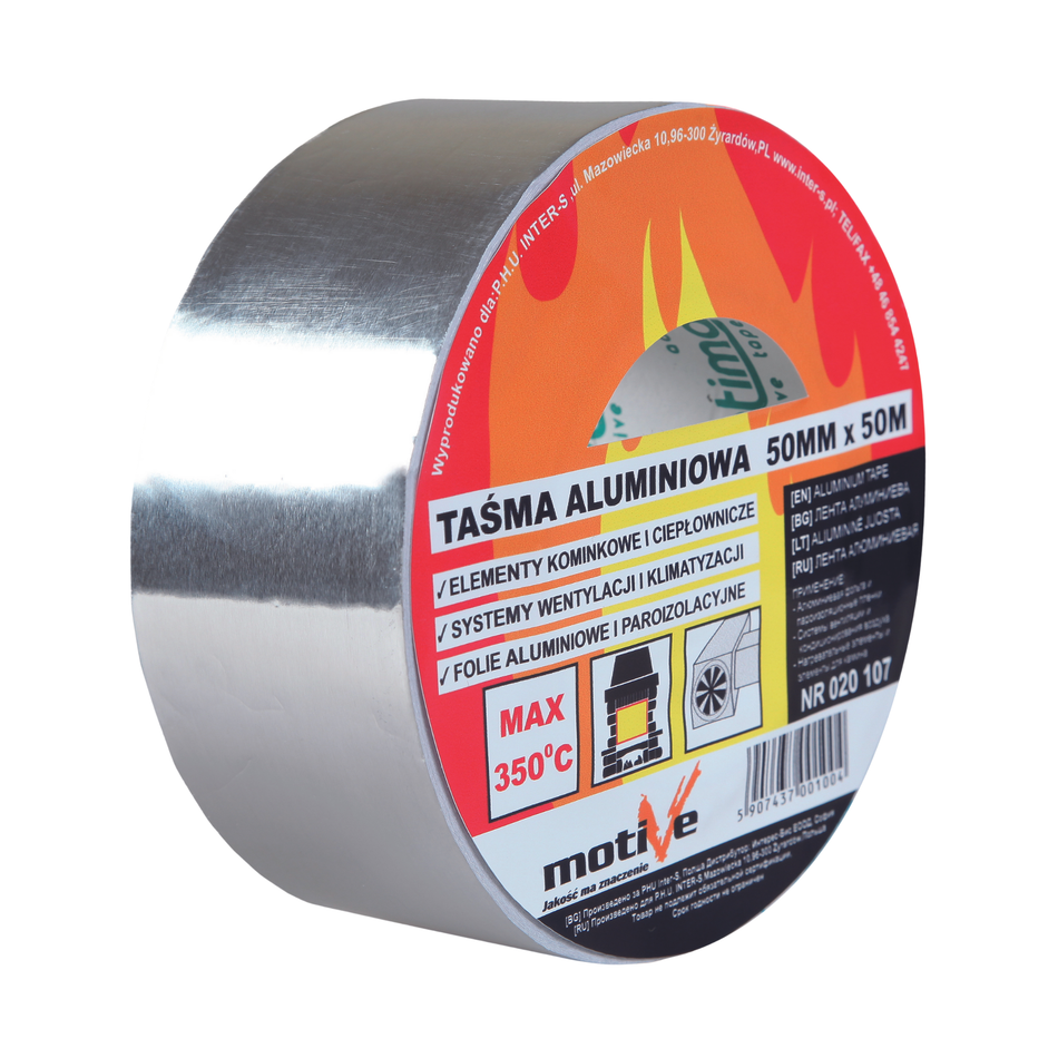 Aluminium Klebeband – temperaturbeständig bis 350°C - 50 m