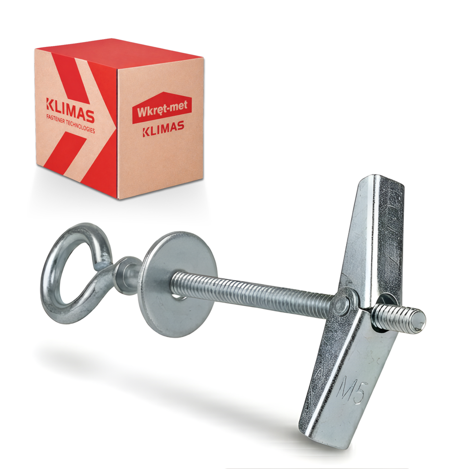 Federklappdübel 4x50 mm / 50 Stk. - Kippdübel mit Deckenhaken „O”