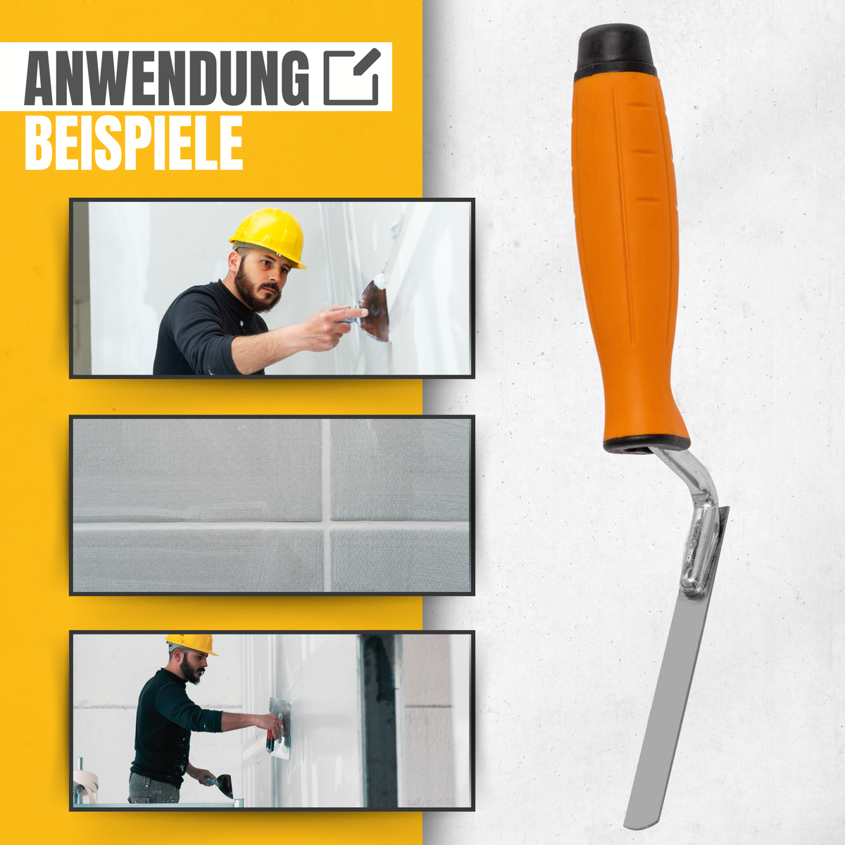 Hamburger Fugenkelle 10mm Mit Ledergriff Fugeisen Zum Verfugen Von