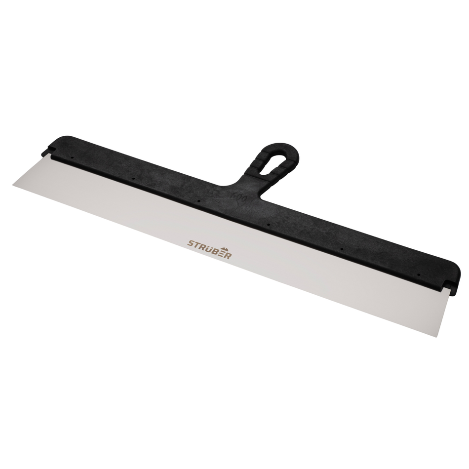 STRÜBER Flächenspachtel 600mm - Fassadenspachtel mit Edelstahlblatt und Kunststoffgriff