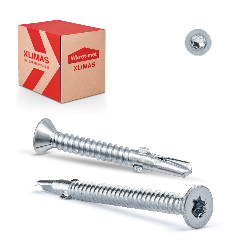 Flügelbohrschrauben 6,3x50 mm / 250 Stk. - Senkkopf und Torx-Antrieb