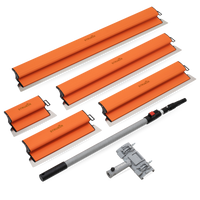 STRÜBER Flächenspachtel 600 mm mit handlichem Alu-Griff und austauschbarem Edelstahlblatt 0,3 mm - Dekorspachtel für Trockenbau – Fassadenspachtel