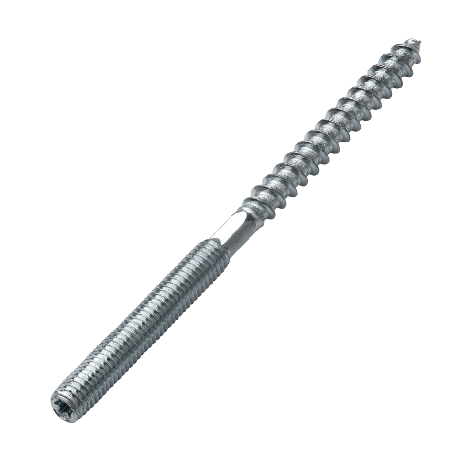 STRÜBER Stockschrauben 8x140 mm / 100 Stk. - verzinkt Doppelgewindeschrauben mit Torx-Antrieb